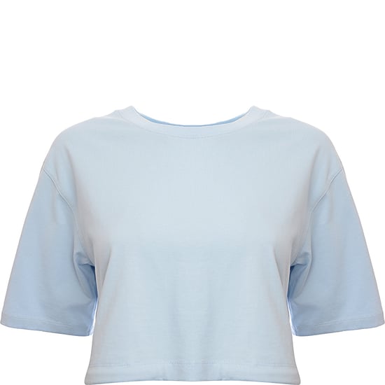 Les Girls Les Boys Womens Cropped Jersey Tee Wi in Blue - Image 1