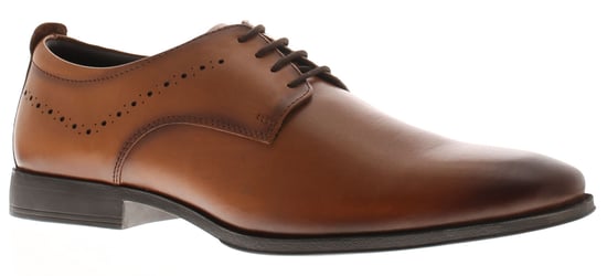 Bandwagon Mens Smart Shoes Formal Lace Realm Leather tan - Image 1
