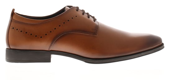 Bandwagon Mens Smart Shoes Formal Lace Realm Leather tan - Image 2