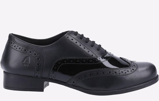 Hush Puppies Kada Patent Leather Junior Girls School Shoes - Image 1