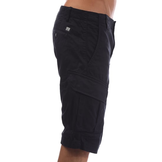 Men's C.P. Company Stretch Sateen Cargo Shorts in Navy - Image 4