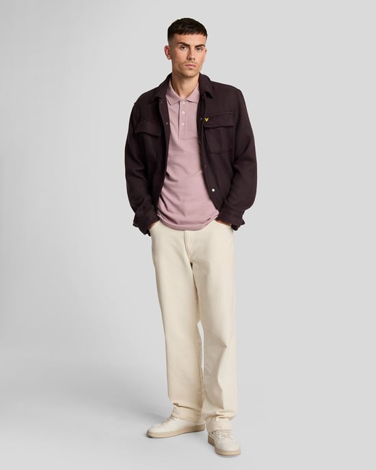 Lyle &amp; Scott Field Thistle Roze Effen Poloshirt - Image 2