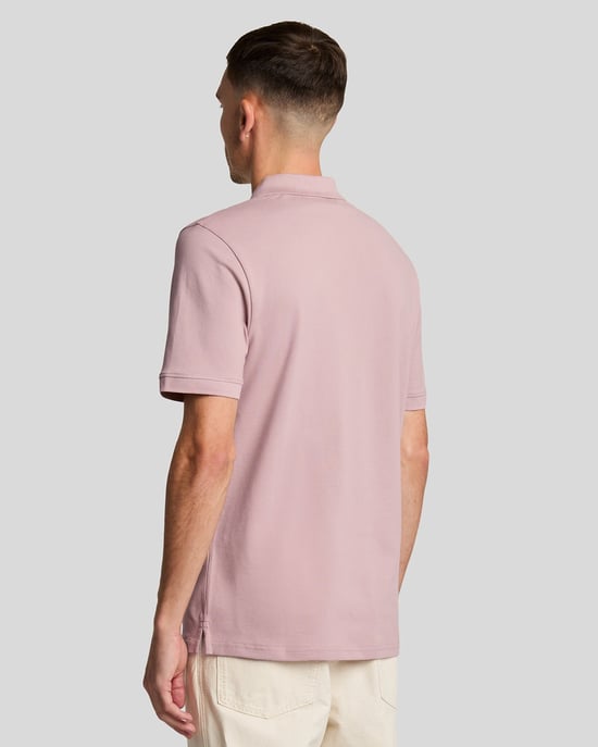Lyle &amp; Scott Field Thistle Roze Effen Poloshirt - Image 3