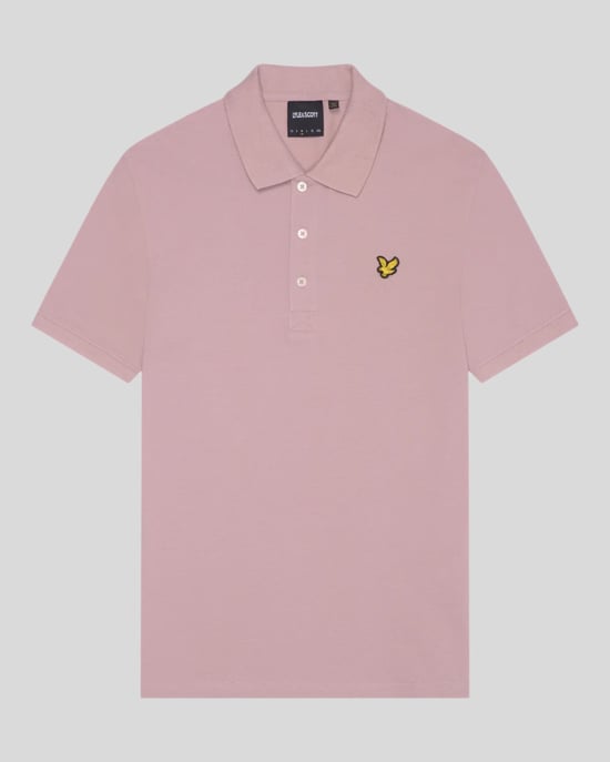Lyle &amp; Scott Field Thistle Roze Effen Poloshirt - Image 5