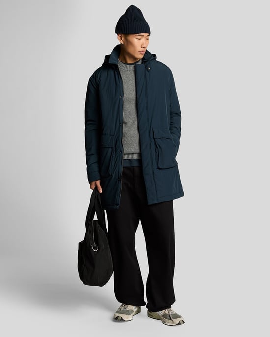 Lyle & Scott Gewatteerde Parka - Marineblauw - Image 2