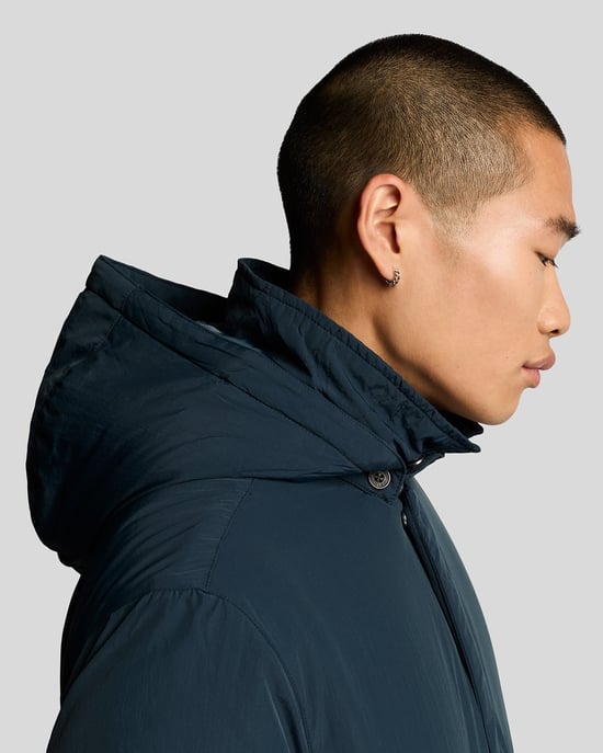 Lyle & Scott Gewatteerde Parka - Marineblauw - Image 4