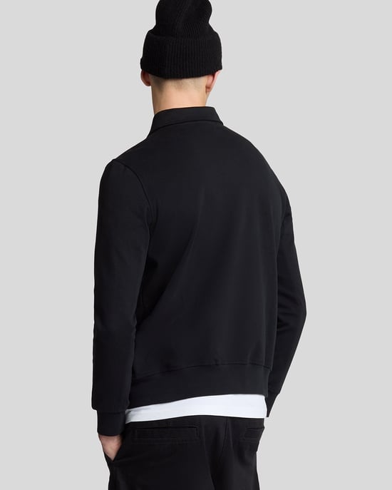 Lyle & Scott Softshell Hybrid Track Jacket - Black - Image 3