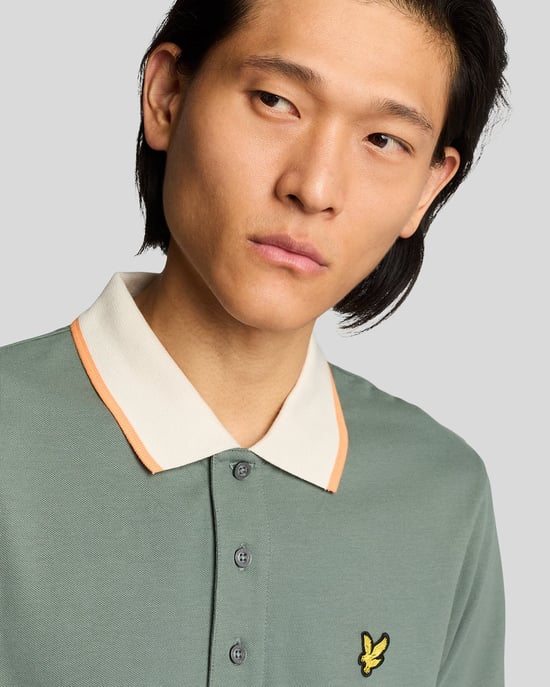 Lyle & Scott Half Tipped Poloshirt - Groen - Image 4