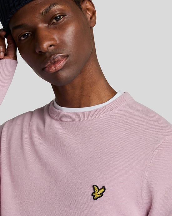 Lyle & Scott Katoenen Ronde Hals Trui - Roze - Image 4