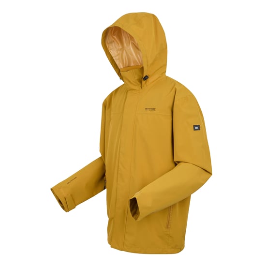 Regatta Mens Matt II Waterproof Jacket (Mustard) - Image 3