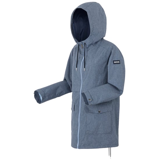 Regatta Womens/Ladies Navaeh Linear Waterproof Jacket (Chambray/Dark Denim) - Image 3