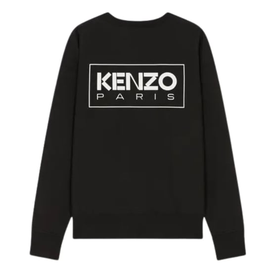 Kenzo Paris Outlined Logo Black Sweatshirt - Image 2