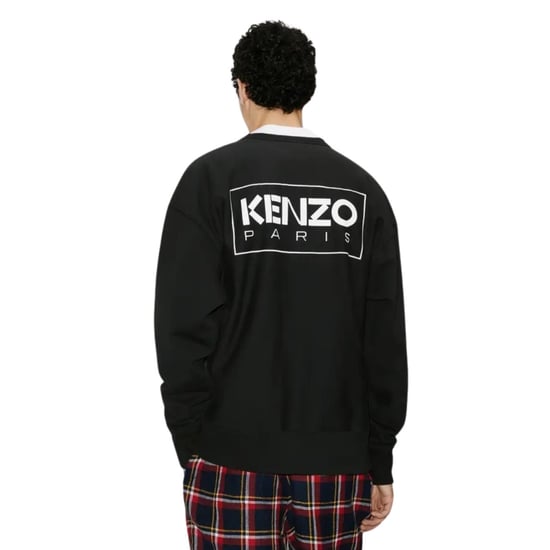 Kenzo Paris Outlined Logo Black Sweatshirt - Image 4
