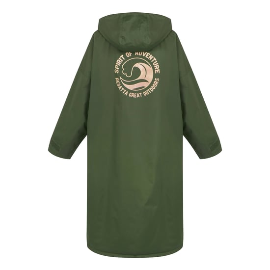 Regatta Waterdichte fleece gevoerde luierjas voor volwassenen (Donkere Khaki) - Image 2