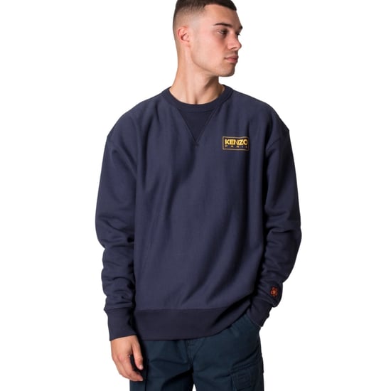 Kenzo Paris Outlined Logo Midnight Blue Sweatshirt - Image 3