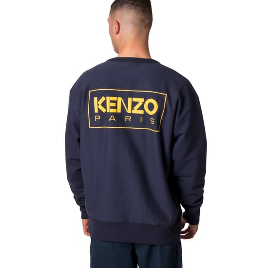 Kenzo Paris Outlined Logo Midnight Blue Sweatshirt - Image 4