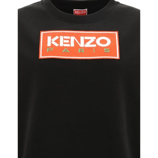 Kenzo Paris Block Logotyp Damsvart Sweatshirt - Image 3