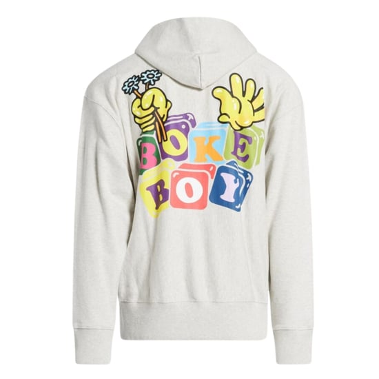 Kenzo Colored Block Logo Grå Hoodie - Image 4