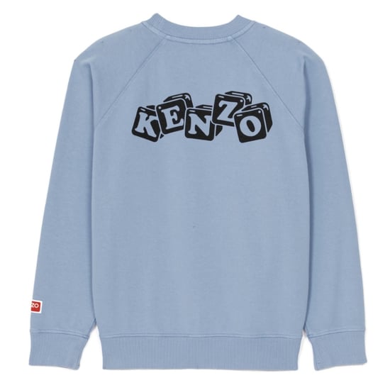 Kenzo Boke Boy Flower Graphic Ljusblå Sweatshirt - Image 2