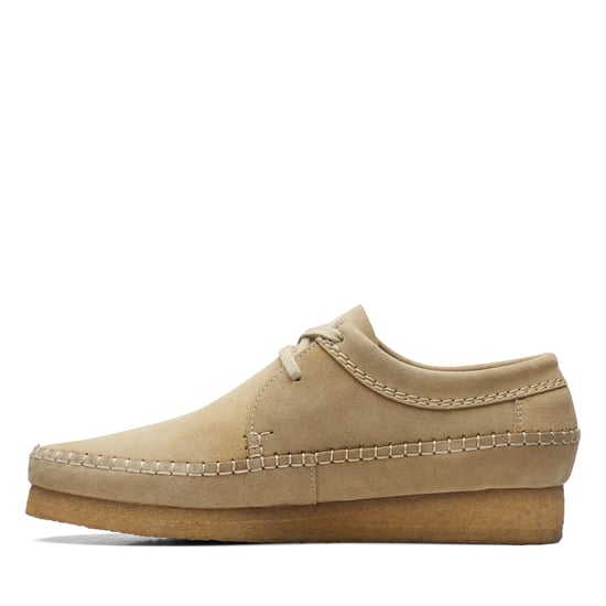Men's Clarks Weaver Suede Shoes in Brown - Image 5