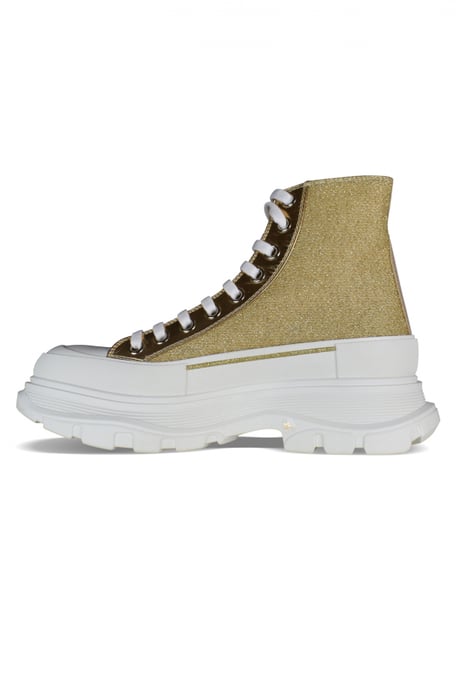 Alexander McQueen Sneakers Tread Slick Geel - Image 4