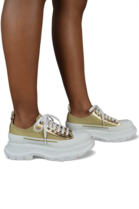 Alexander McQueen Sneakers Tread Slick Geel - Image 2