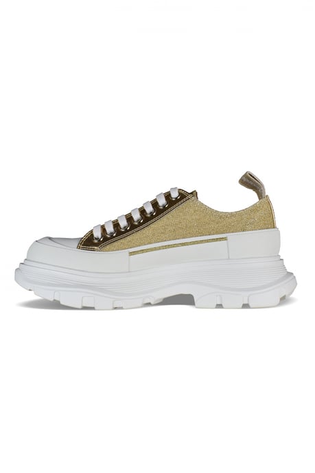 Alexander McQueen Sneakers Tread Slick Geel - Image 4
