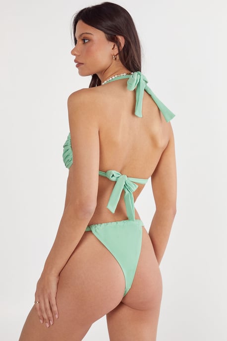 Knot Front Halter Neck Bikini Set - Image 4