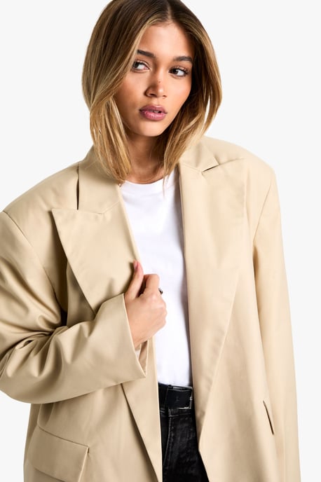 Extreme Lapel Oversized Open Blazer - Image 4