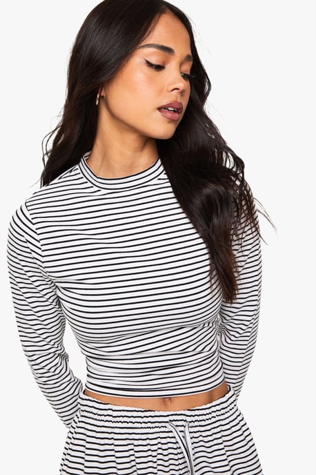 Striped Long Sleeve Top - Image 1
