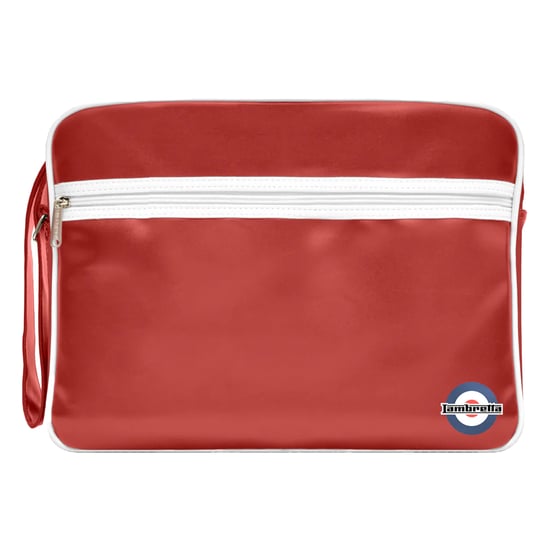 Lambretta Unisex Adult Retro Bag (Burgundy/White) - Image 1