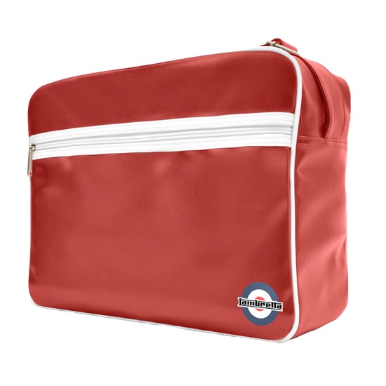 Lambretta Unisex Retro Tas voor Volwassenen (Bourgogne/Wit) - Image 2