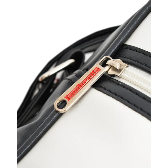 Lambretta Unisex Volwassen Logo Cabin Bag (Zwart/Wit) - Image 4