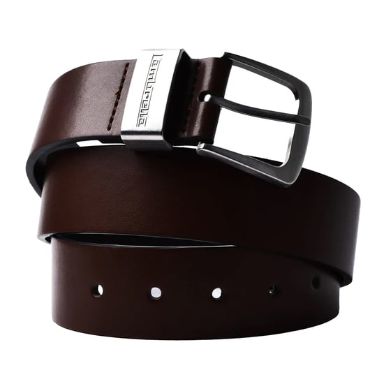 Lambretta Leather Lined Belt (Dark Brown) - Image 1