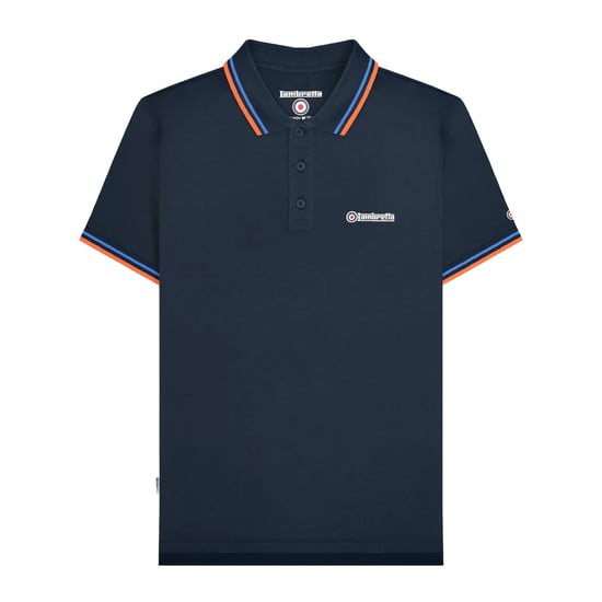 Lambretta Heren SS25 Twin Tip Poloshirt (NAVY/BLAUW) - Image 1