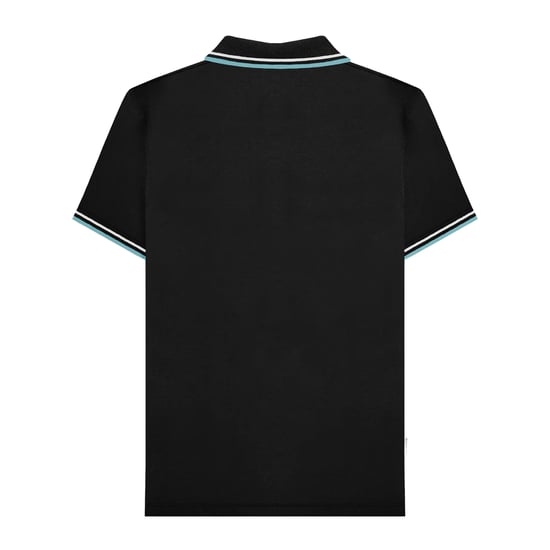 Lambretta Heren SS25 Verticale Streep Polo Shirt (Zwart) - Image 2