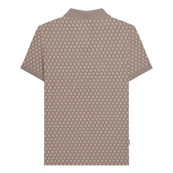 Lambretta Heren AW24 Geometrisch Poloshirt (Cinder) - Image 2