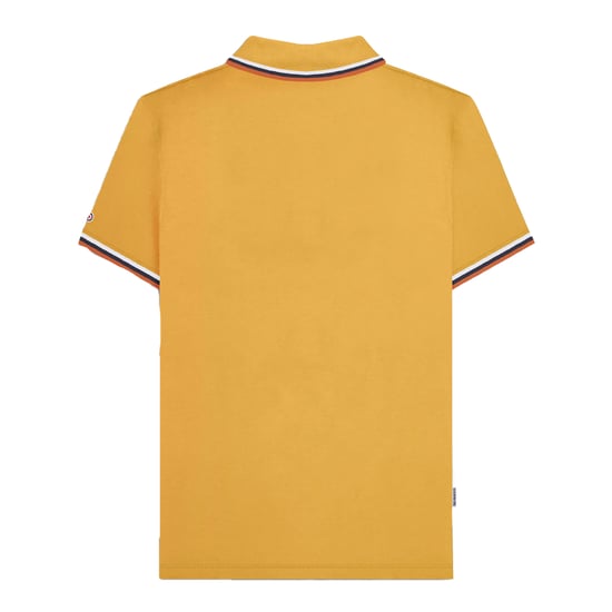 Lambretta Mens SS25 Triple Tipped Polo Shirt (Gold) - Image 2