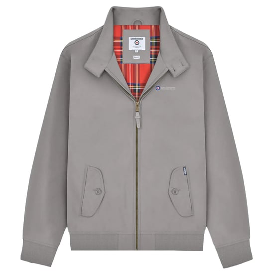 Lambretta Mens Shower Resistant Harrington Jacket (Dark Grey) - Image 1