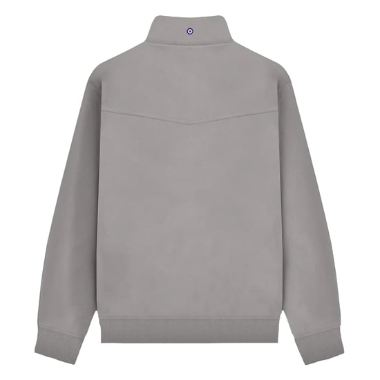 Lambretta Mens Shower Resistant Harrington Jacket (Dark Grey) - Image 2