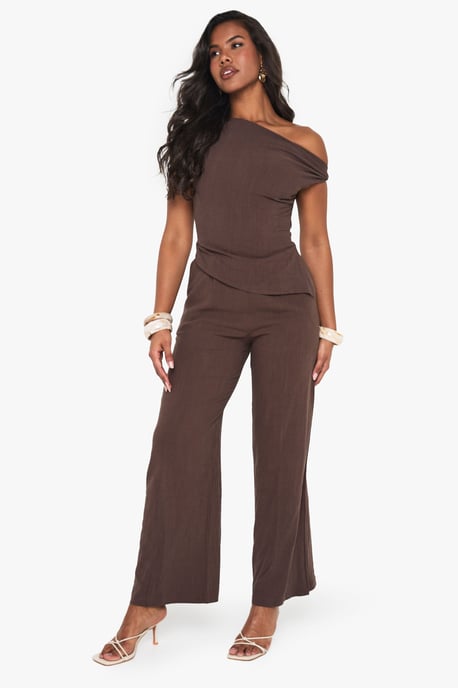 Linen Look Twist Strap Jumpsuit - Image 3