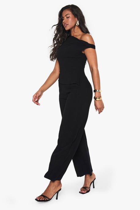 Linen Look Twist Strap Jumpsuit - Image 3