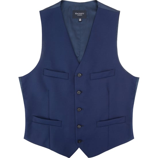 Hackett London Mens Plain Weave M WC in Bright Navy - Image 1