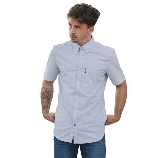 Lambretta Mens SS25 Oxford Shirt (Sky Blue) - Image 3