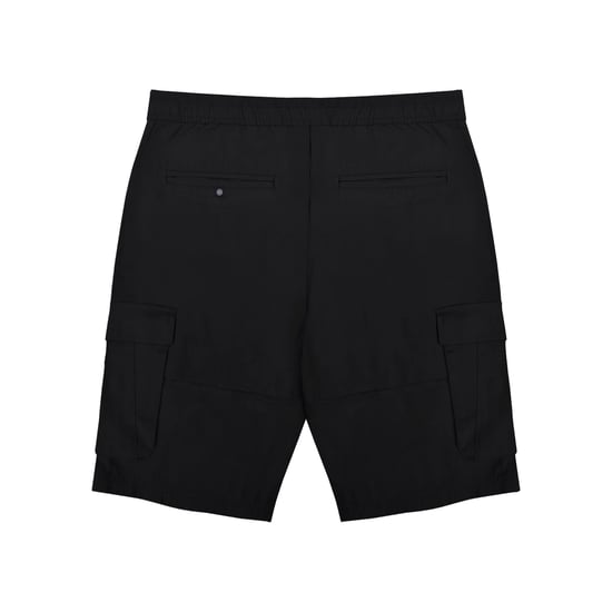 Lambretta Mens Utility SS25 Cargo Shorts (Black) - Image 2