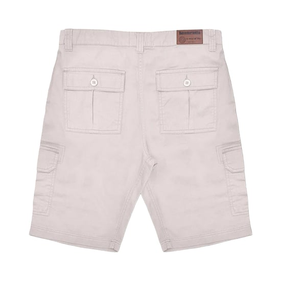 Lambretta Mens SS24 Cargo Shorts (Oatmeal) - Image 2