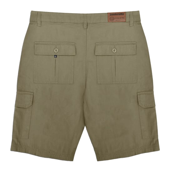 Lambretta Mens SS25 Cargo Shorts (Khaki Green) - Image 2