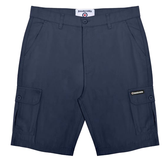Lambretta Mens SS25 Cargo Shorts (Navy) - Image 1