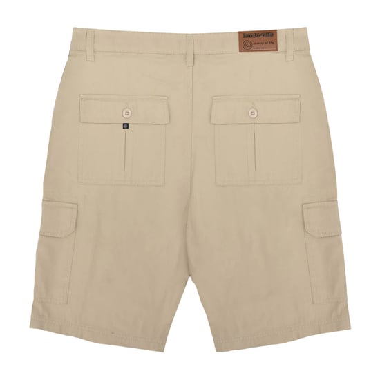 Lambretta Mens SS25 Cargo Shorts (Stone) - Image 2