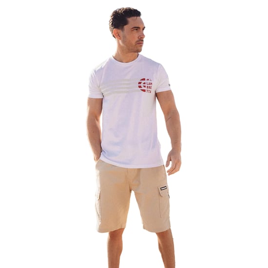 Lambretta Mens SS25 Cargo Shorts (Stone) - Image 3
